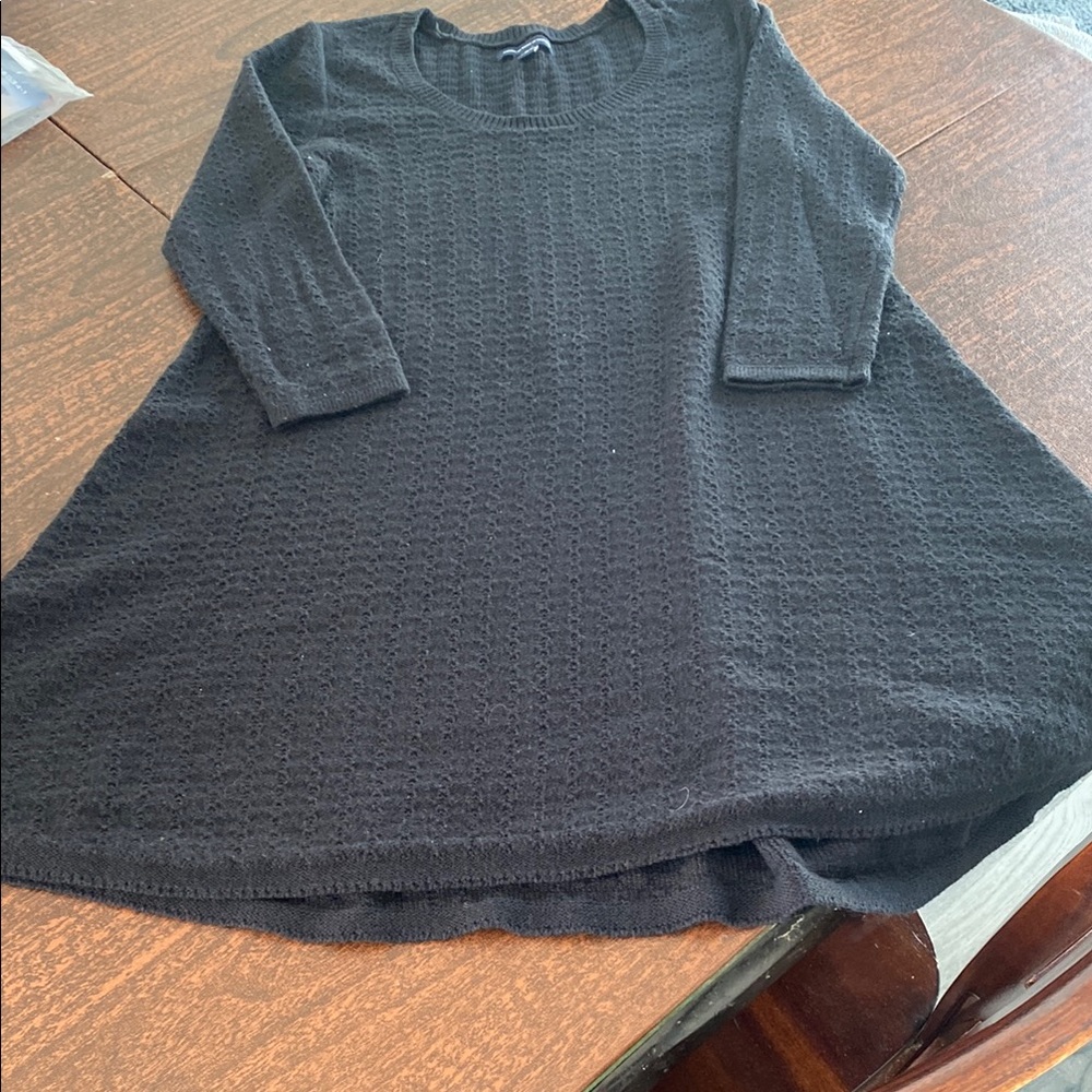 American Eagle Outfitters Black Textured Dress